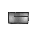 Covor portbagaj tip tavita pentru Renault Zoe 2014+, negru, cu bordura 4,5 cm