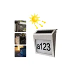 Lampă LED solară cu afișare număr, 0,18W, IP44, baterie 1200mAh – BK69213