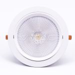 Downlight LED 30W cu cip Samsung, orientabil, 4000K, alb, rotund