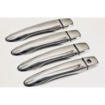Set ornamente crom pentru mânere uși Nissan Qashqai J11 și Renault Kadjar fără Ikey