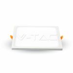 Panou LED încastrat 8W slim pătrat, lumină rece 6400K, 560 lm (Cod 4945)