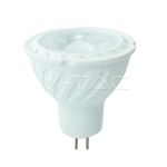 Bec spot LED MR16 GU5.3 cu cip Samsung 6.5W, 3000K, 38°, plastic