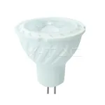 Bec spot LED MR16 GU5.3 cu cip Samsung 6.5W, 3000K, 38°, plastic