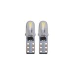 Set 2 becuri LED T5 12V CANBUS nonpolar 2SMD 3014, alb/rosu/albastru
