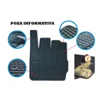 Set covorașe cauciuc Nissan Qashqai III 2021+ (4 buc) negre, cu bordură 1 cm