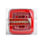 Lampă stop pătrată LED SMD 12V cu semnal dinamic, cod 202101-D