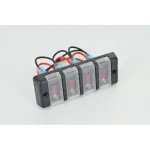 Panou cu 4 întrerupătoare 12V/16A SPP20, butoane roșii, 13×5 cm