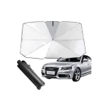 Parasolar auto tip umbrelă pentru parbriz, 65 cm, pliabil, cu husă (PRS-UMB65125)