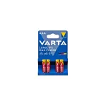 Set 4 baterii alcaline Varta LongLife Max Power AAA R3 1.5V