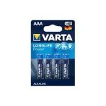 Set 4 baterii Varta LongLife Power AAA (R3) 1.5V alcaline, blister