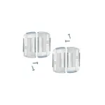 Set 4 suporți număr înmatriculare superslim transparenți, montaj față/spate