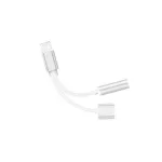 Adaptor iPhone 2 în 1 Lightning pentru încărcare și audio, MIV