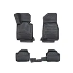 Covoare auto tip tavita pentru BMW Seria 1 E87 (2004–2010), set 4 buc, negru