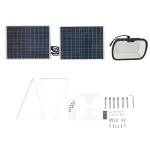 Lampă LED solară 63W (126x0,5W) cu panou 25W și baterie 7V/10Ah BK69236