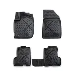 Set covorase cauciuc tip tavita pentru Dacia Duster II PH2 2021-2024, negru (A80-X163)