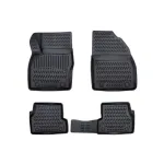 Covoare cauciuc tip tavita pentru Ford Focus II (2005-2010), set 4 piese, negru