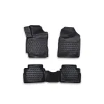 Set covoare cauciuc tip tavita pentru Hyundai Elantra VI 2015-2020, negru