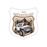 Abțibild auto Adventure 4x4 din ORACAL, 13 cm, TAG 007/T2