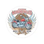 Autocolant motocicletă „Custom Motorcycles” ORACAL, 15 cm (TAG 035/T2)