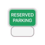Autocolant „Reserved Parking” pentru loc rezervat, 13 cm, vinil Oracal