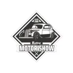 Abțibild Retro Motor Show 13 cm din ORACAL – TAG 018/T2, stil vintage