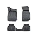 Set covoare cauciuc tip tavita pentru Audi A6 C8 (2018+) negru, A80-X153