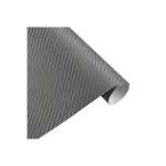 Folie carbon 3D gri antracit, autoadeziva, 1.27 m latime x 1 m (KM9170)