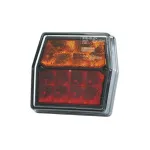 Lampă spate LED Fristom FT-222, 3 funcții, 99,6x93 mm, cu cablu 1 m