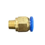 Racord pneumatic metalic PC 12 cu filet M22x1.5, mufa rapida dreapta