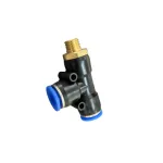 Racord pneumatic tip T PD12, fi 12 mm, filet M16x1.5, conector rapid metalic