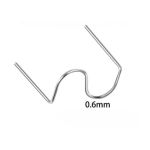 Set 100 cleme pentru pistol reparat plastic 0.6mm otel inoxidabil Cod: K18028-10