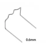 Set 100 cleme inox 0,6 mm pentru pistol de reparat plastic, Cod K18028-12