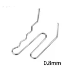 Set 100 cleme din oțel inoxidabil 0,8 mm pentru pistol de reparat plastic
