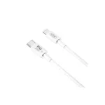 Cablu USB-C la Lightning 20W PD pentru încărcare rapidă iPhone, 1 m, alb
