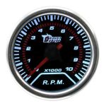 Turometru universal pentru bord 52 mm, LED alb cu ac rosu, 12V (HAO-RPM1)