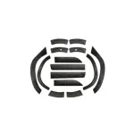 Set protectii aripi si usi offroad pentru Dacia Duster II 2018+, 14 piese, ABS (DD200/201)