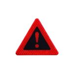 Abțibild reflectorizant triunghi auto 100x80 mm, pentru exterior, culori diverse (TZ-003)