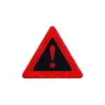 Abțibild reflectorizant triunghi auto 100x80 mm, pentru exterior, culori diverse (TZ-003)