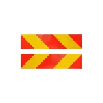 Autocolant reflectorizant galben-roșu 56x13,5 cm pentru vizibilitate sporită AN102