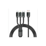 Cablu 3in1 USB 100W Premium cu Quick Charge pentru telefon și tabletă, C91