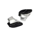 Set ornamente toba negru inox 304 pentru Mercedes Clasa C W205/S205 AMG (2 buc)