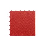 Pardoseală modulară plină din PP 40x40x1,8 cm pentru garaj, trafic intens, roșie