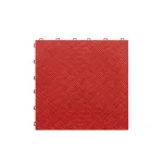Pardoseală modulară plină din PP 40x40x1,8 cm pentru garaj, trafic intens, roșie