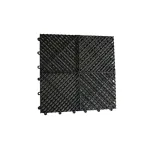 Pardoseală modulară ventilată PP 40x40x1,8 cm, trafic intens, negru – PM10002