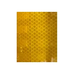 Folie reflectorizantă galbenă tip fagure, lățime 1,22 m (preț/metru)