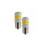 Set 2 becuri LED BAU15S PY21W galben, COB 12W, CANBUS, 12–24V