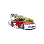 Abtibild Mașină „Wrumm” T3 – autocolant ORACAL, 15 x 9,5 cm