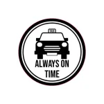 Abtibild auto „Always On Time” pentru masina, Oracal, 8,5 x 8,5 cm