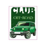 Abțibild auto Club Off-Road din Oracal, 9,5 x 8 cm (TAG 058/T2)