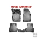 Set covorase cauciuc tip tavita pentru Range Rover L322 2001-2012, negru (4 piese)